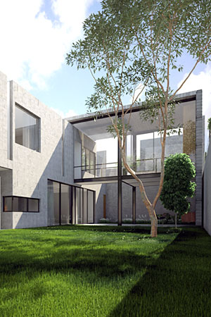 modern concrete building